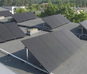 panele fotowoltaiczne na dachu -realizacja